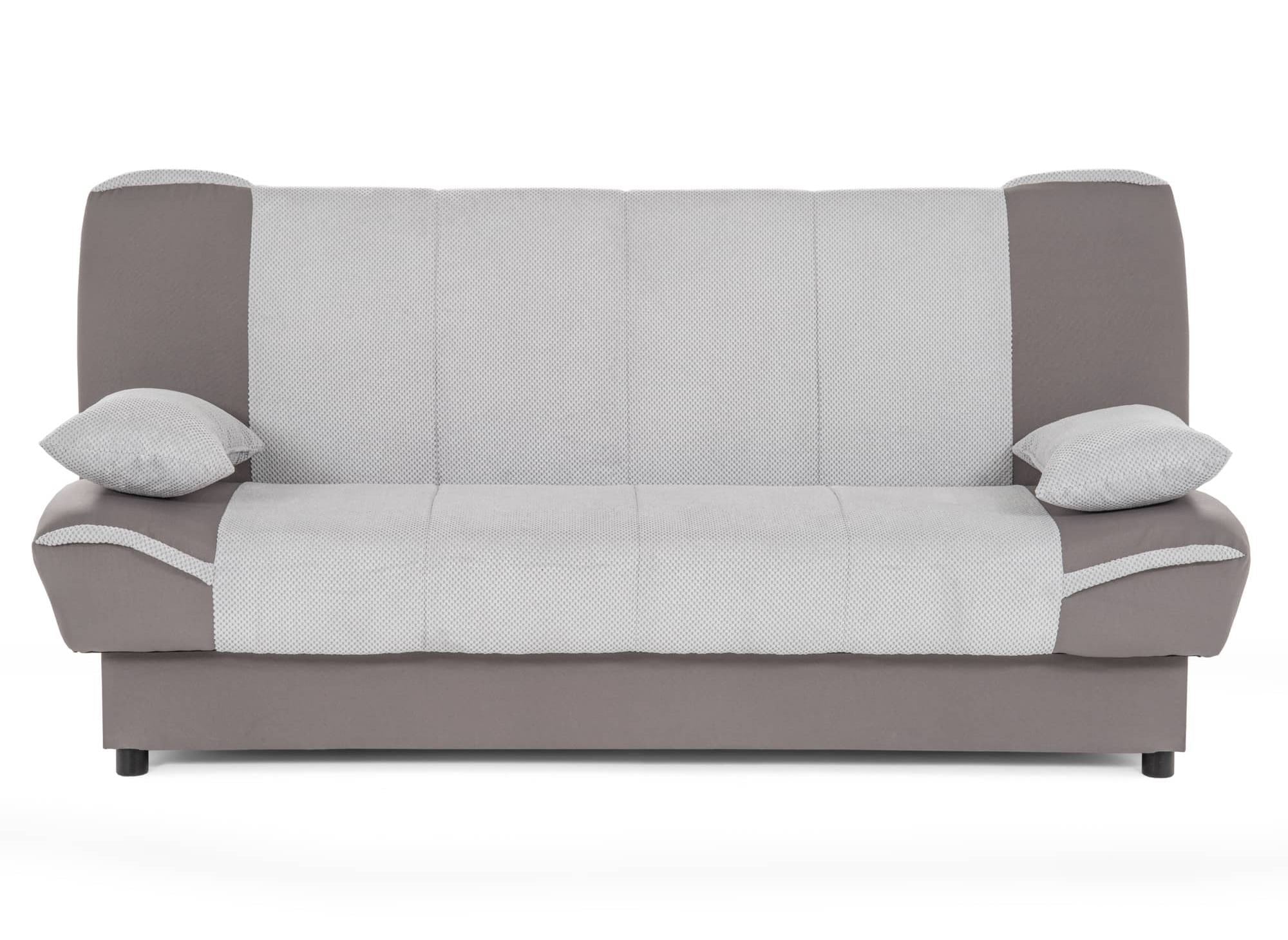 Sofá convertible NATI gris con mecanismo clic-clac