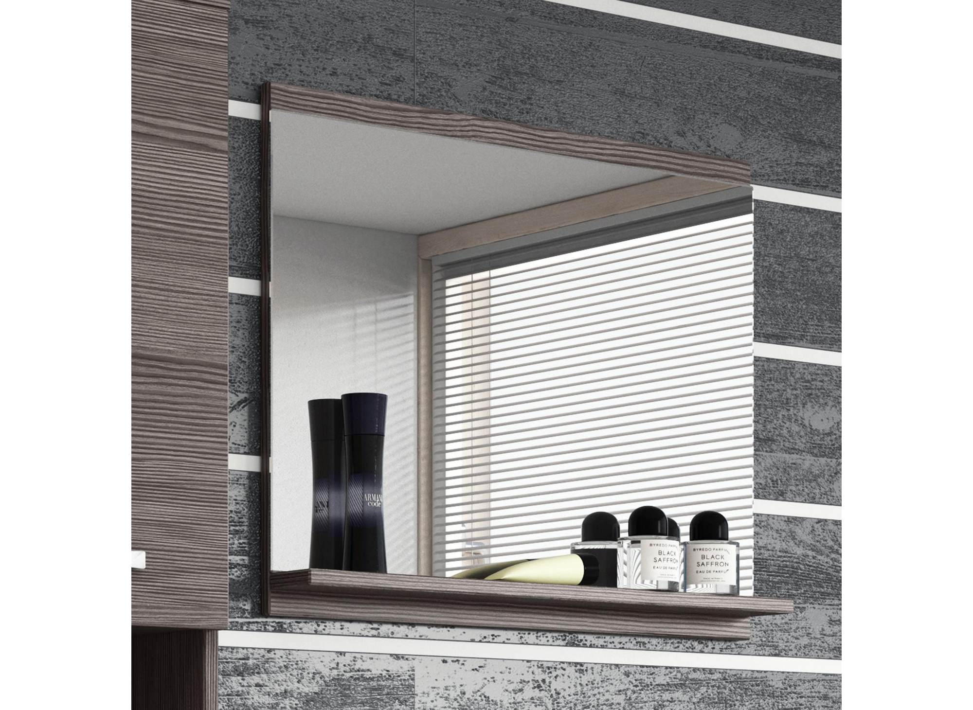 Conjunto de muebles de baño de diseño para montaje en pared HARMONY - Wengué