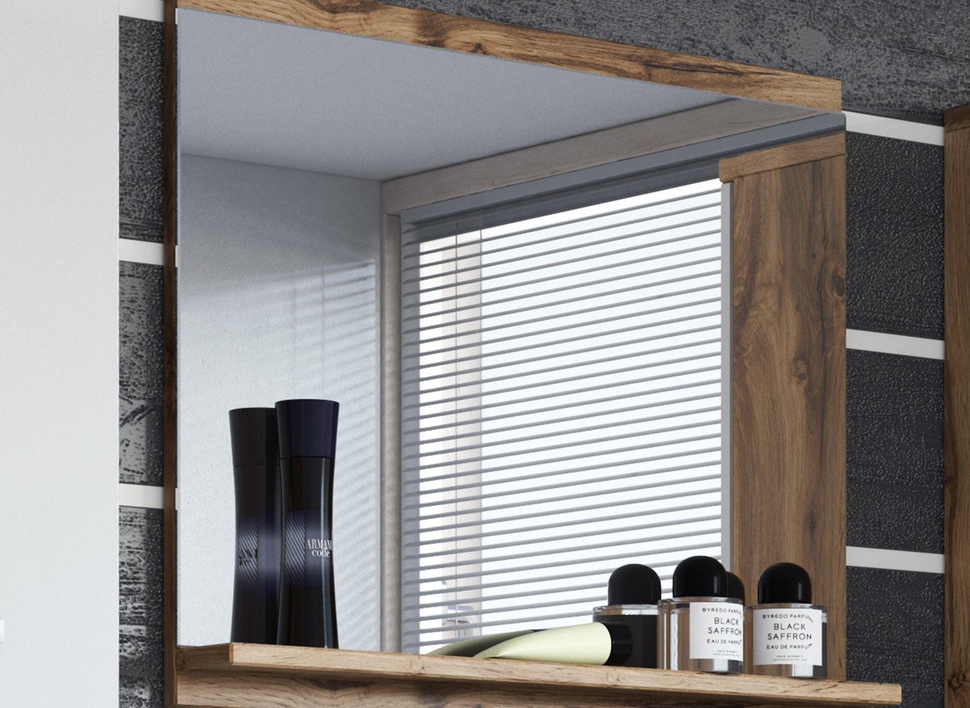 Conjunto de muebles de baño de pared HARMONY XL - Madera y blanco