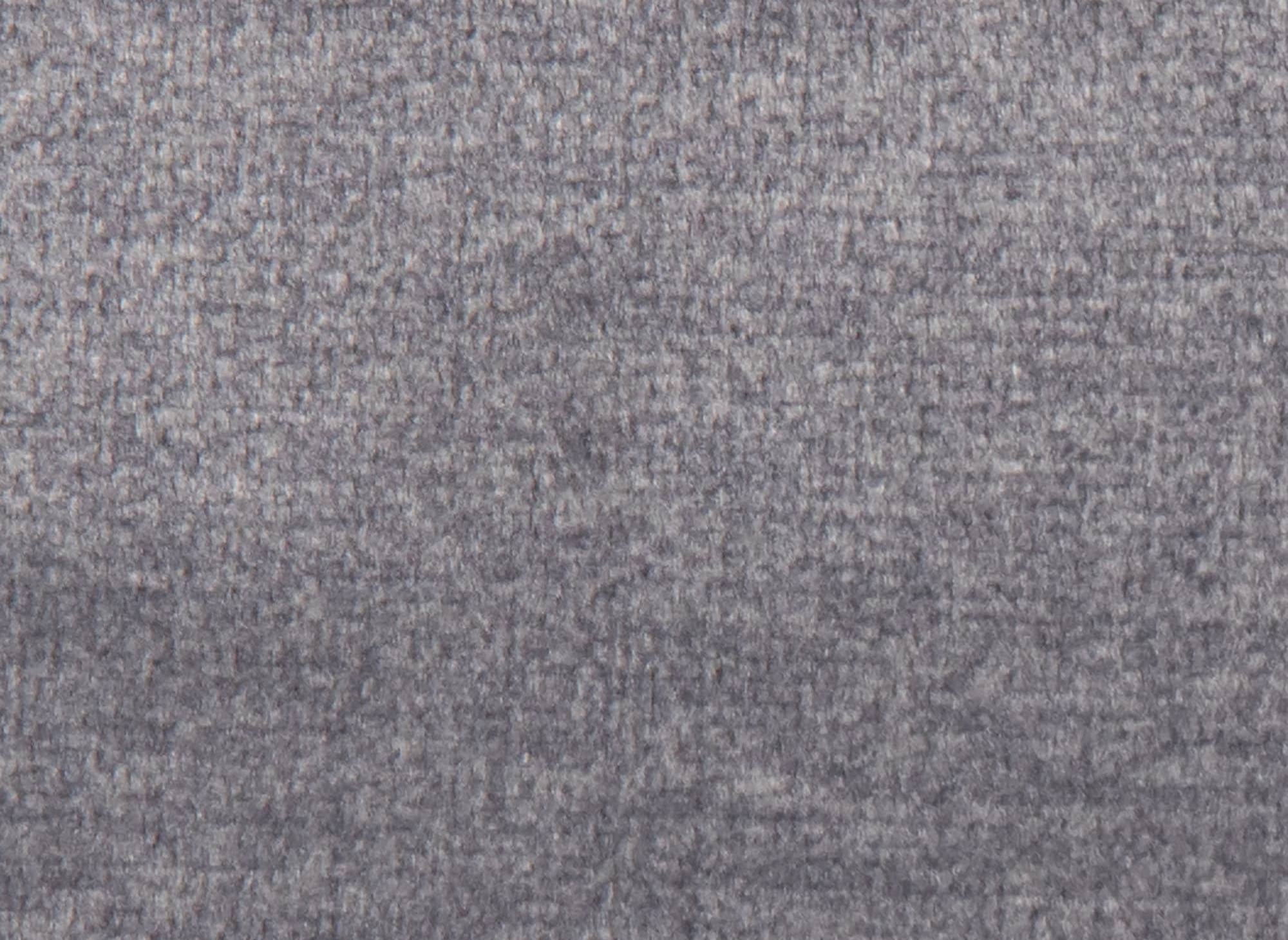 Cama con somier de 180x200 con compartimento de almacenaje en terciopelo gris - VALERIA