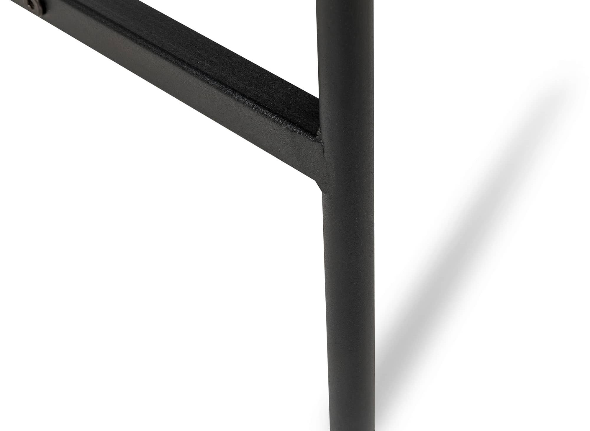 Mueble de TV con 2 cajones y 1 puerta en madera y metal negro DARYL