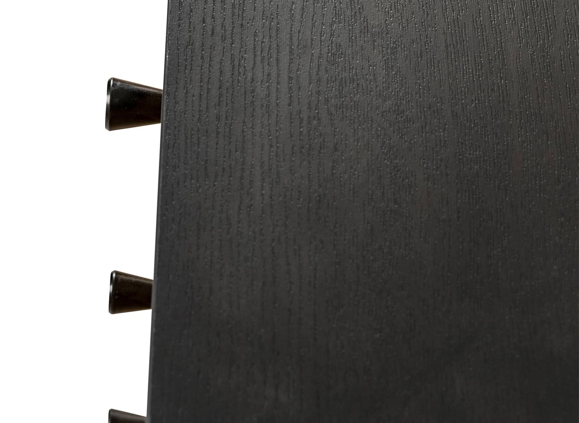 Aparador DARYL de 3 cajones y 2 puertas en madera y metal negro