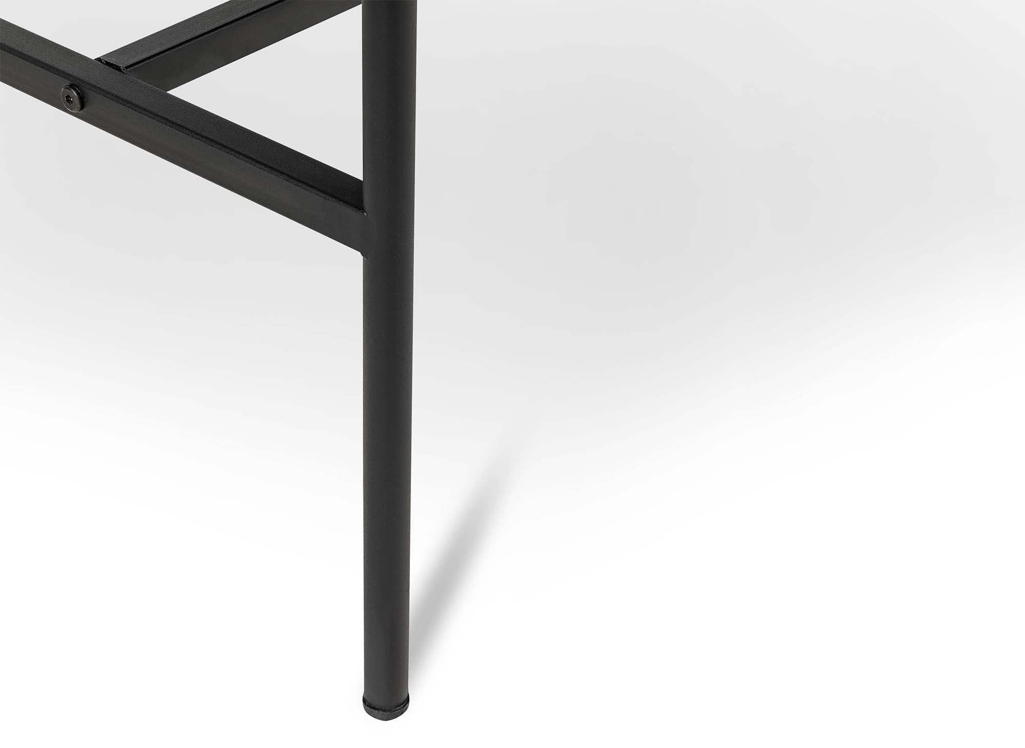 Aparador DARYL de 3 cajones y 2 puertas en madera y metal negro