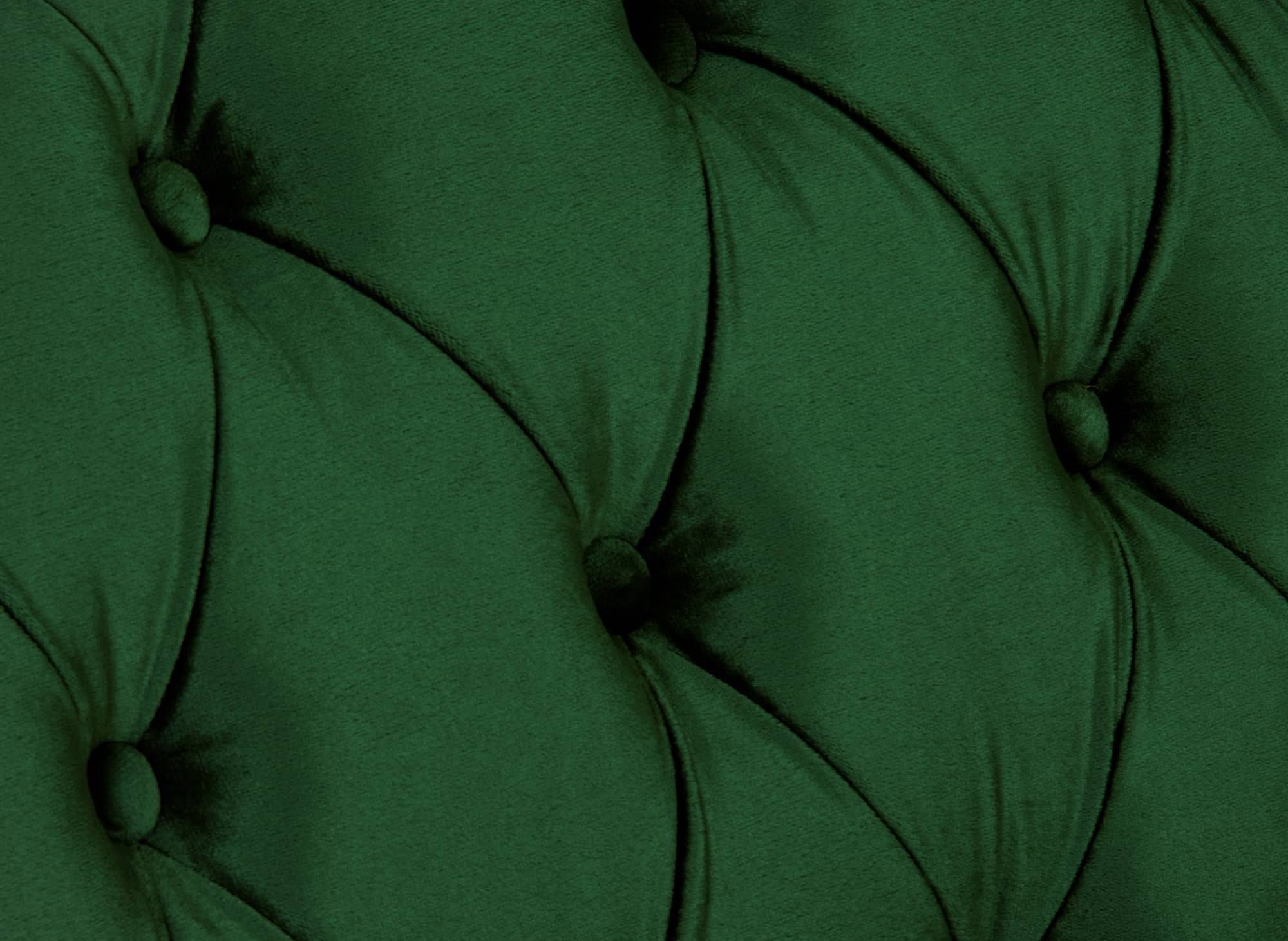 Sillón Chesterfield en terciopelo verde - WILSTON