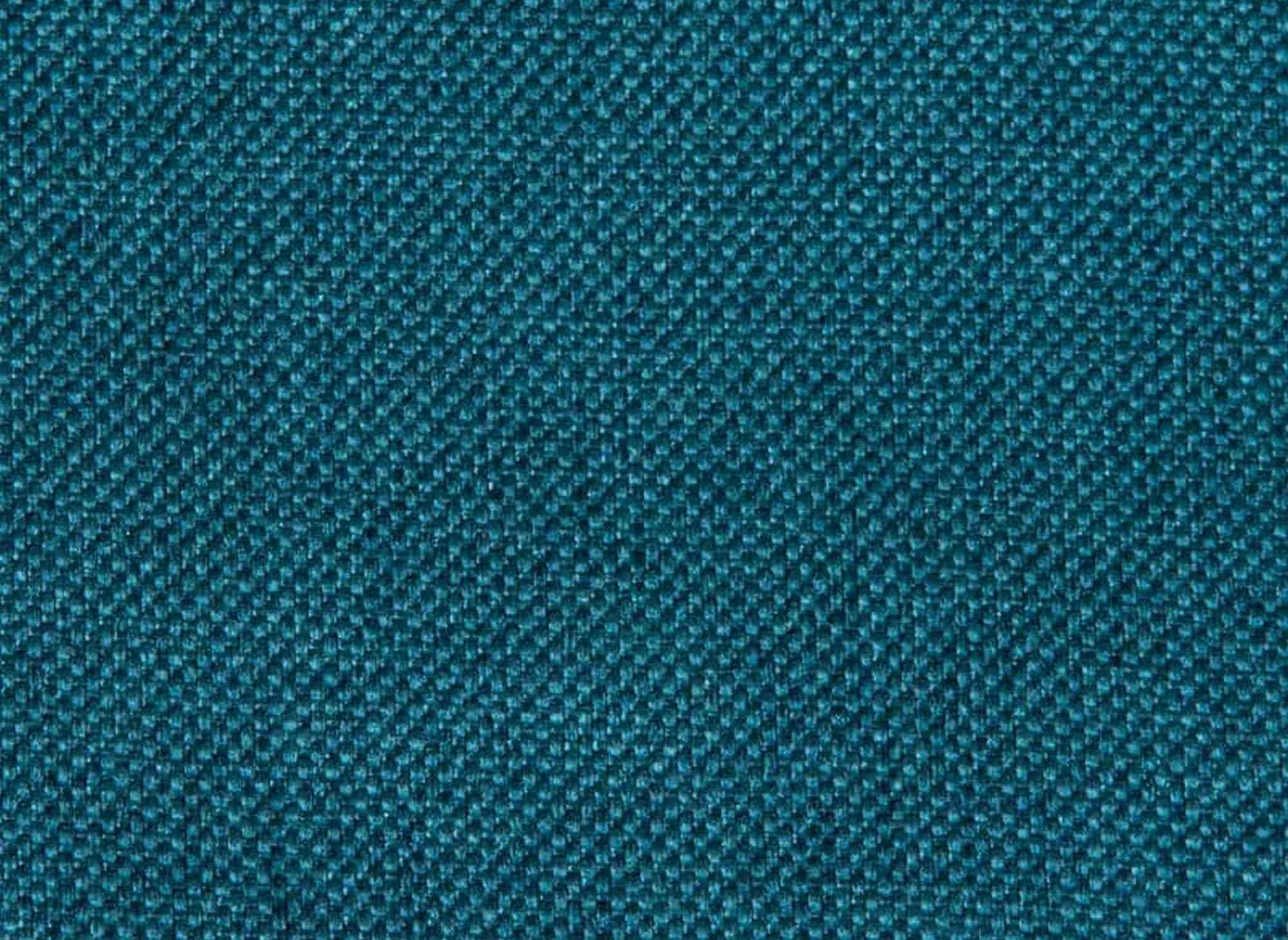 Sofá cama esquinero reversible escandinavo TOBIAS en tela azul petróleo