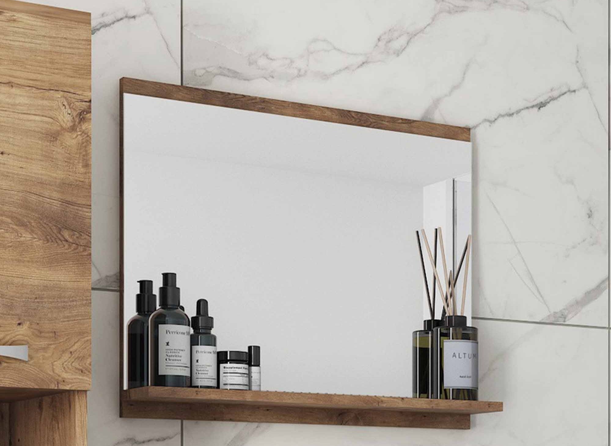 Conjunto de muebles de baño de diseño suspendidos HARMONY - Madera clara