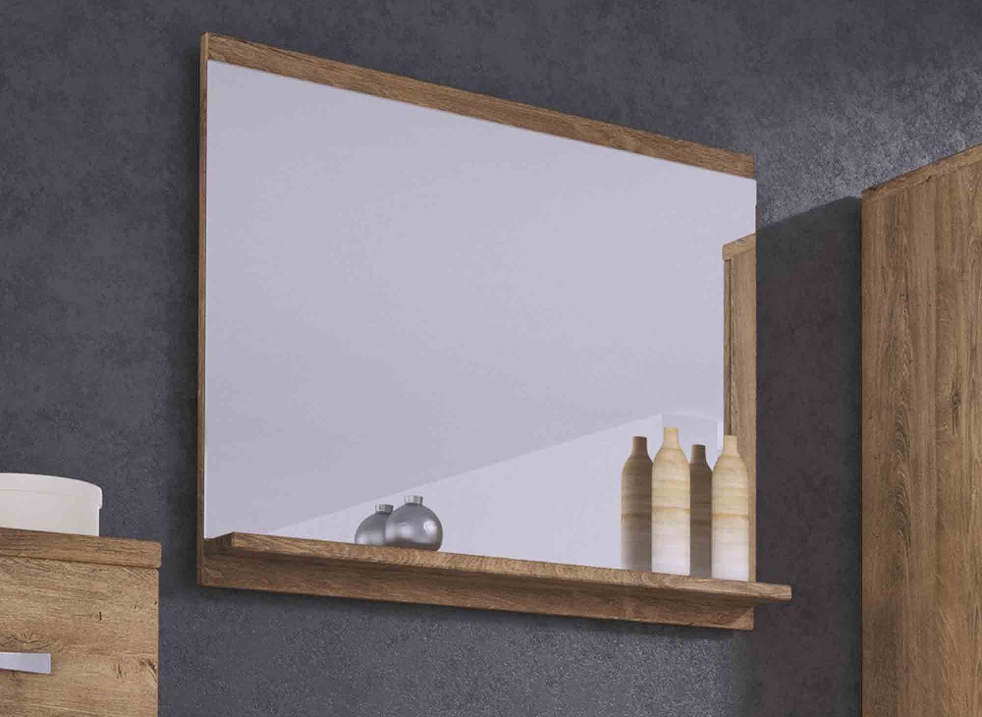 Conjunto de muebles de baño de diseño ALBY para montaje en pared - Madera