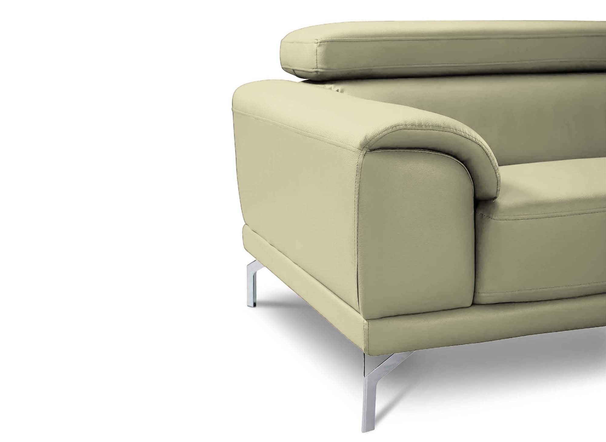 Sofá de diseño contemporáneo BRITTA de 3 plazas en color beige