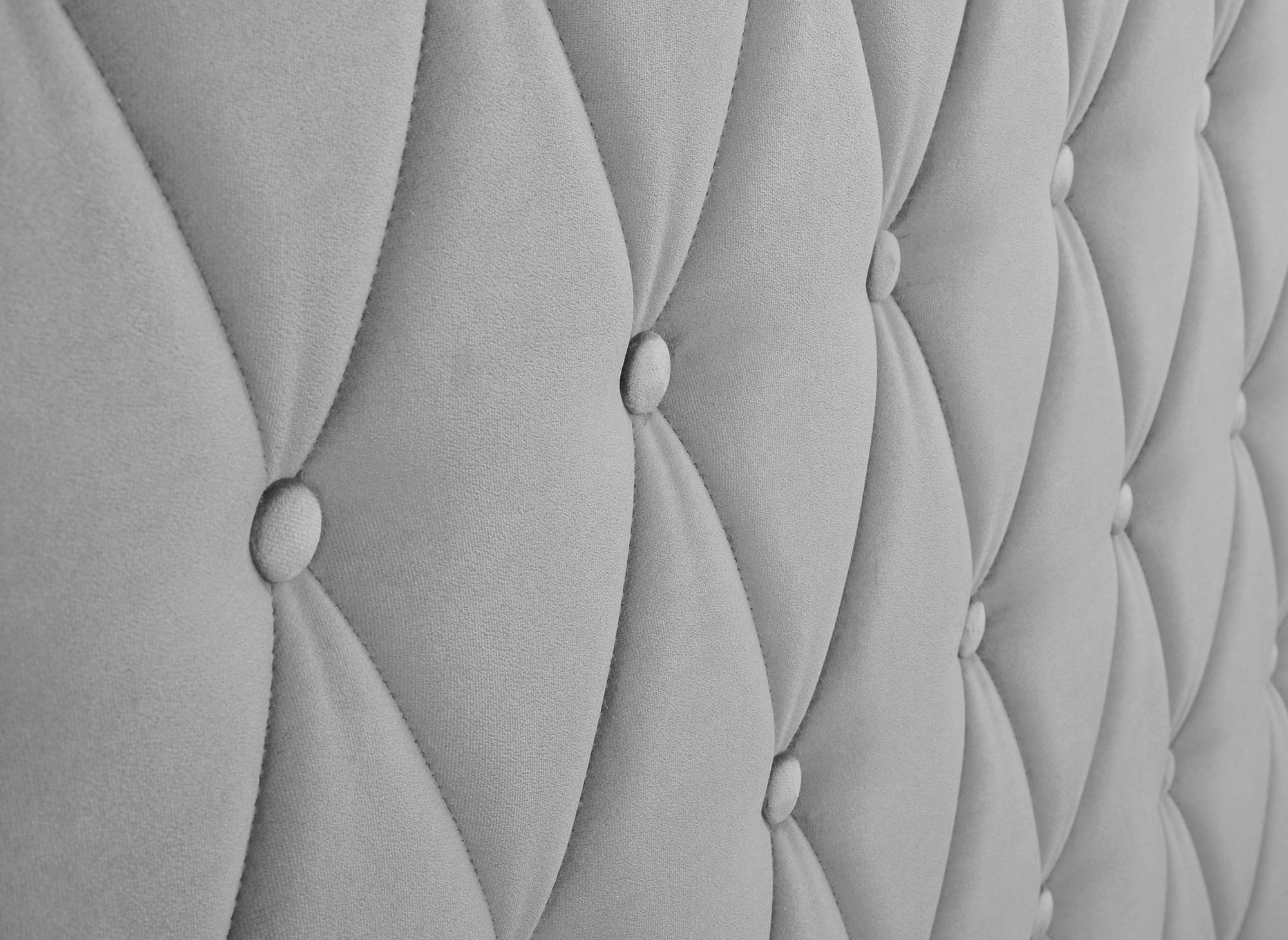 Cama con almacenaje PERLA de terciopelo gris 160x200 cm