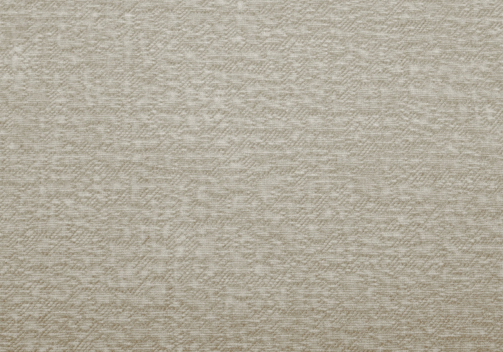 Sofá recto IMENIA de 5 plazas en terciopelo tejido beige