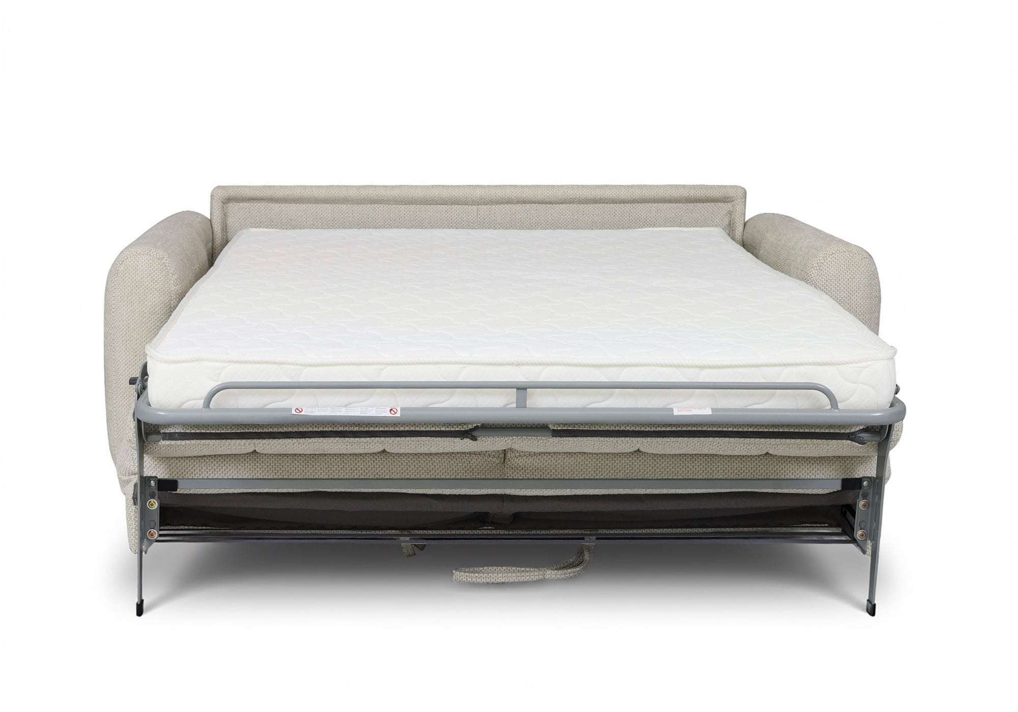 Sofá cama ISANDRO de 3 plazas en tela beige