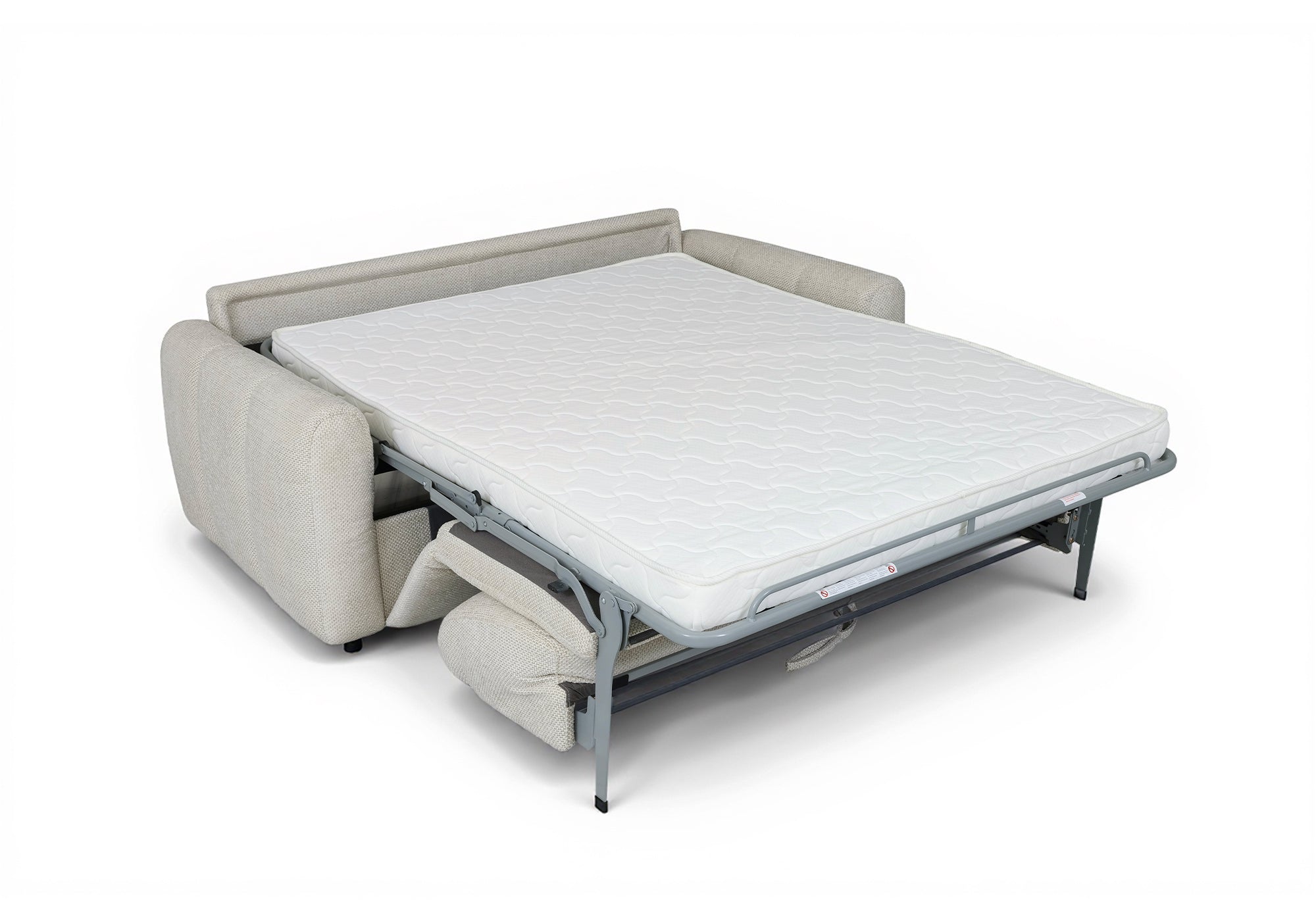 Sofá cama ISANDRO de 3 plazas en tela beige