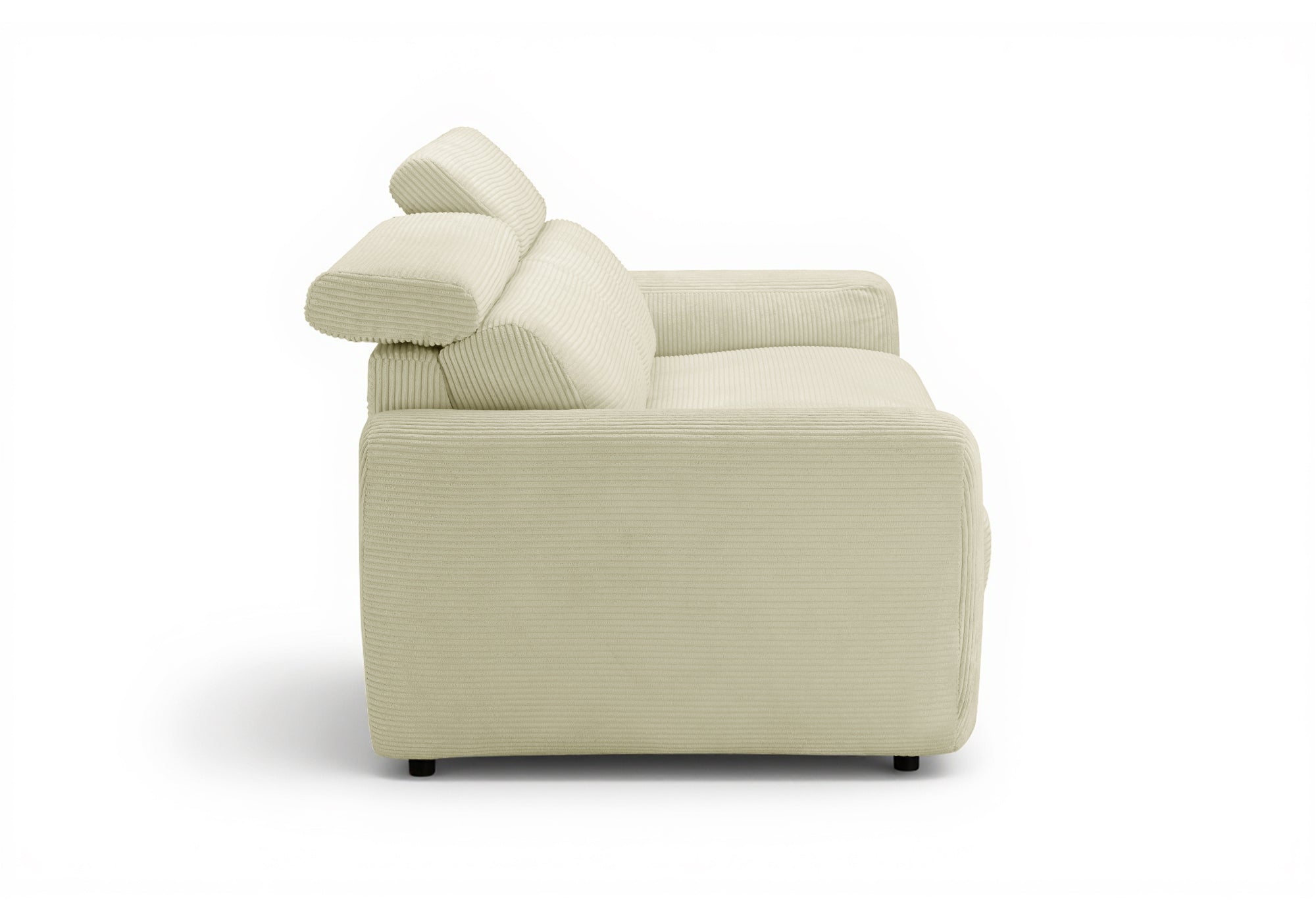 Sofá cama TOGO de 3 plazas en pana beige