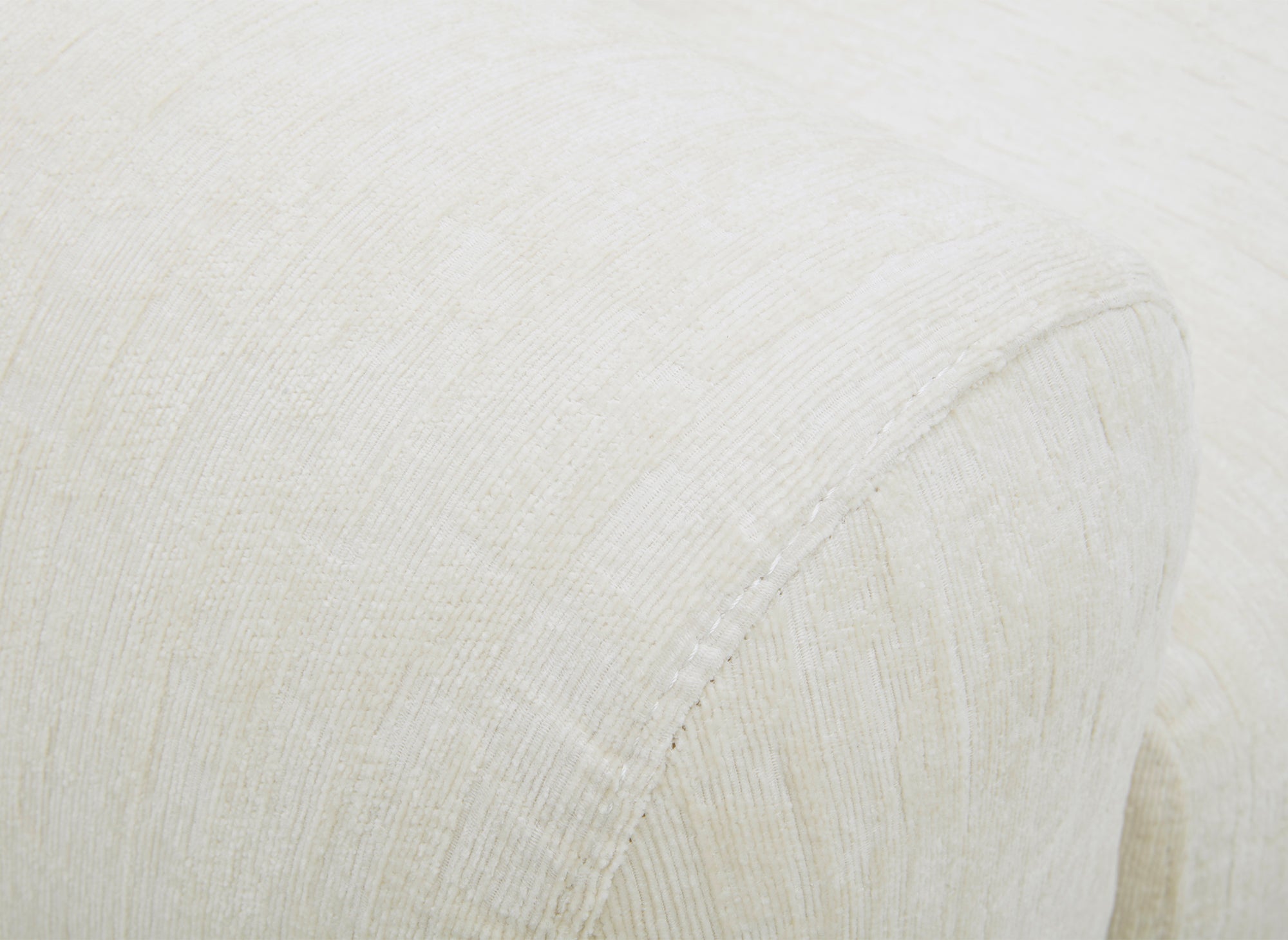 Sofá esquinero BALIANE de terciopelo jaspeado beige