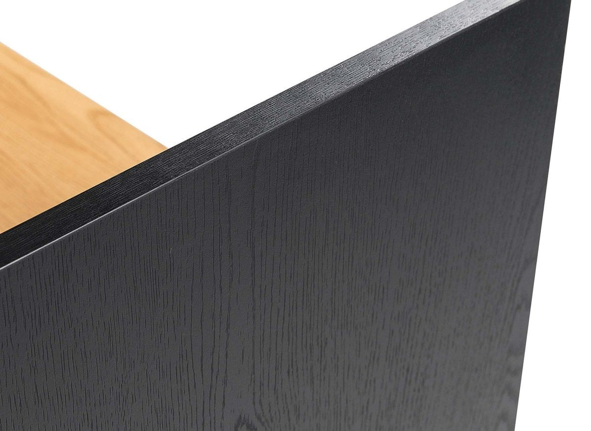 Bureau 2 tiroirs 1 étagère design industriel en bois et métal ALICE - DécoInParis