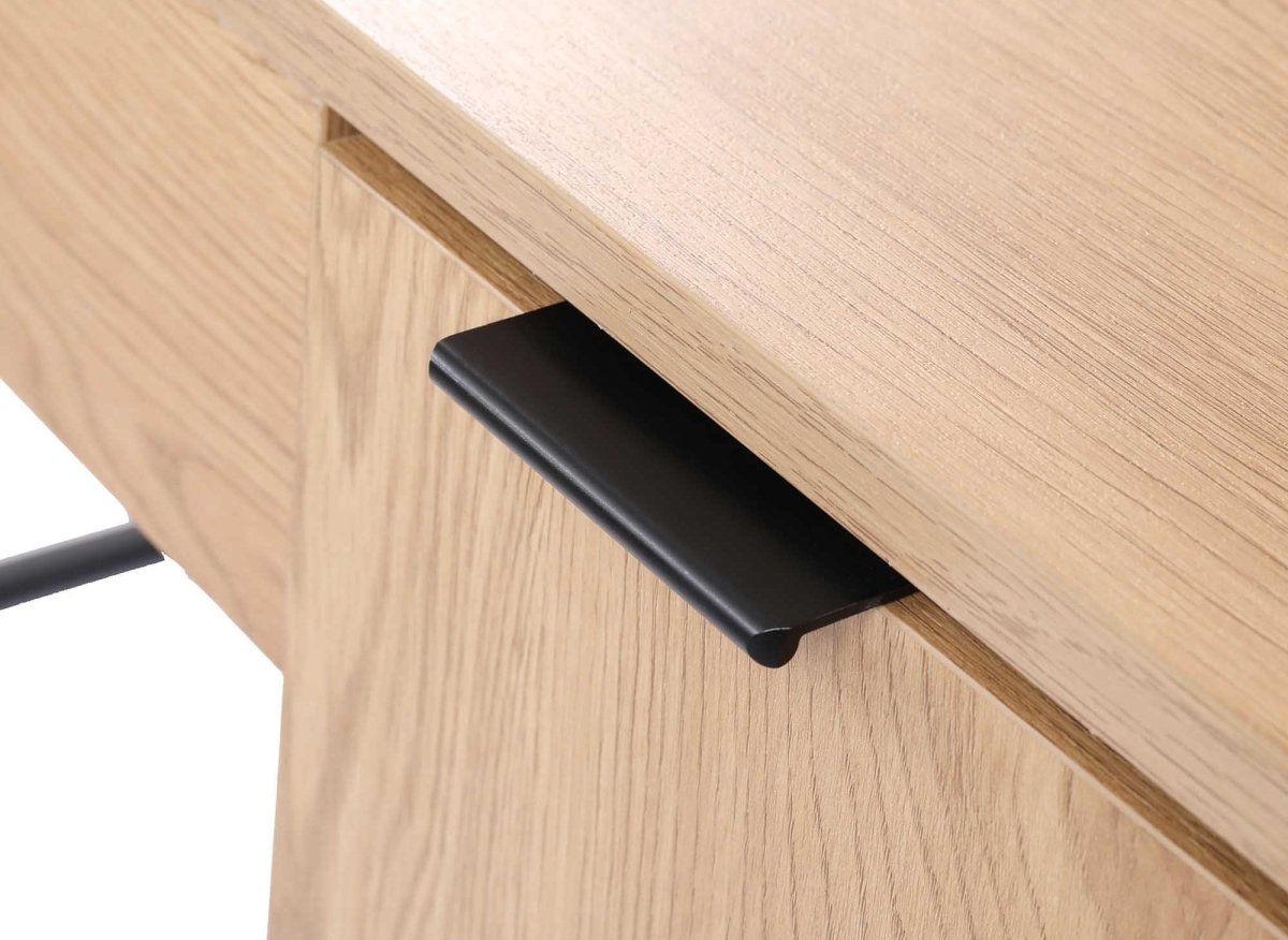 Bureau avec rangement en bois et métal BLAISE - DécoInParis