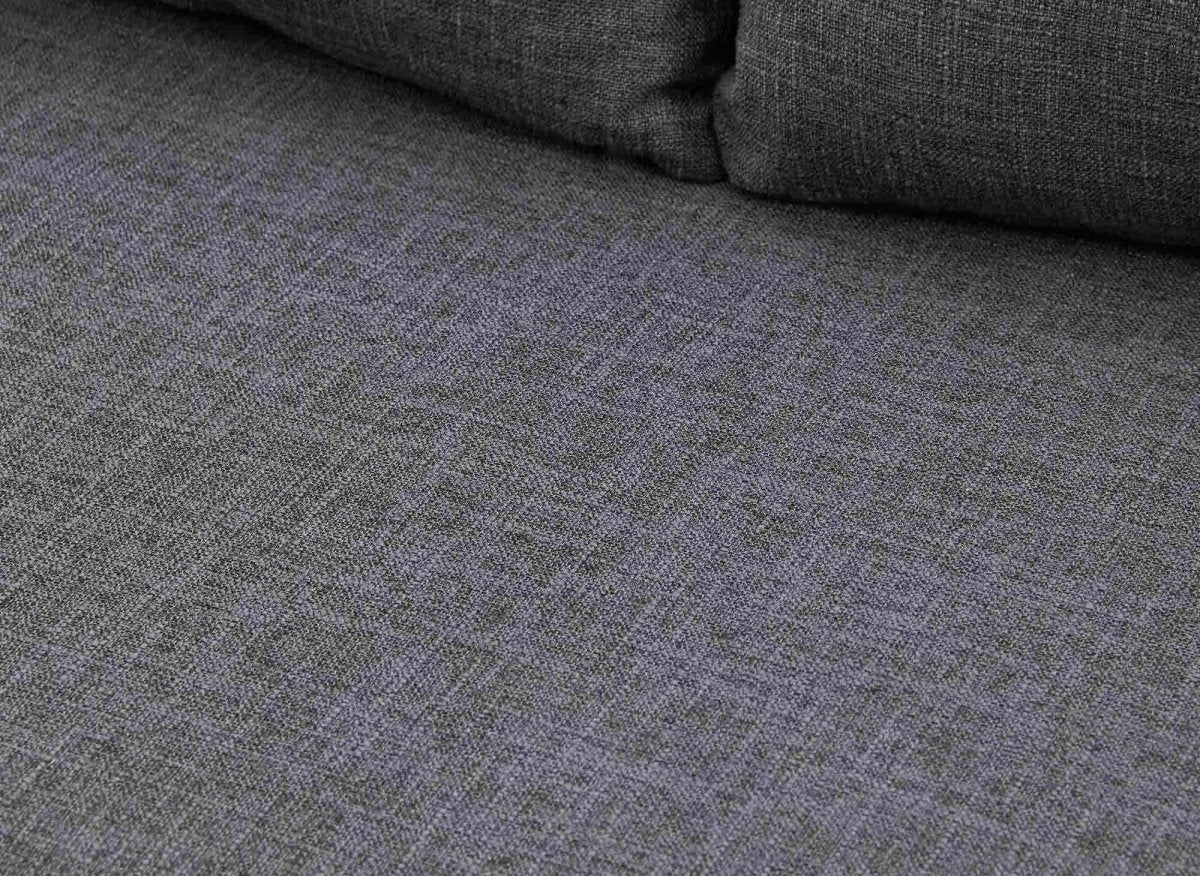 Canapé clic clac 2 places en tissu gris TONKA - DécoInParis