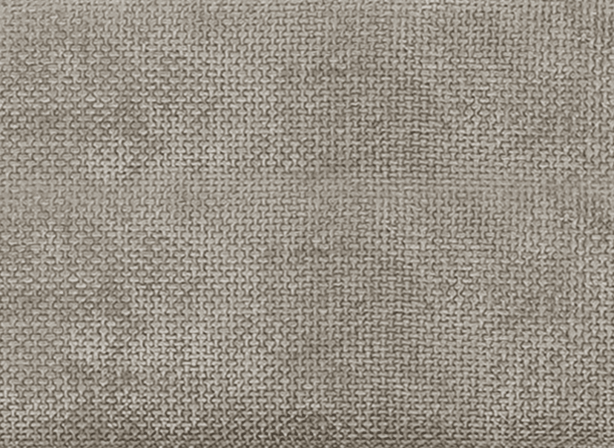 Canapé d'angle convertible avec coffre de rangement en velours chiné taupe SAMINA - Angle gauche - DécoInParis