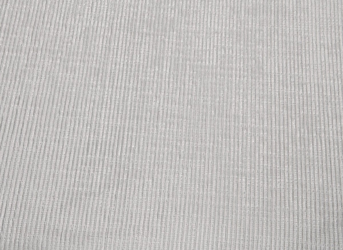 Canapé d'angle convertible avec coffre en velours chiné blanc écru LUFY - Angle gauche - DécoInParis