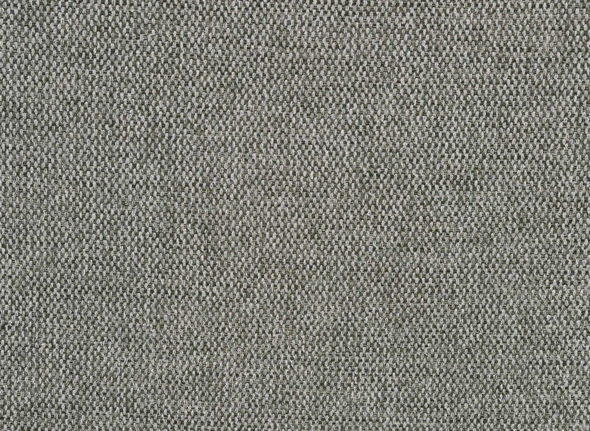 Canapé d'angle fixe avec méridienne en tissu taupe KAROLINA - Angle Gauche - DécoInParis