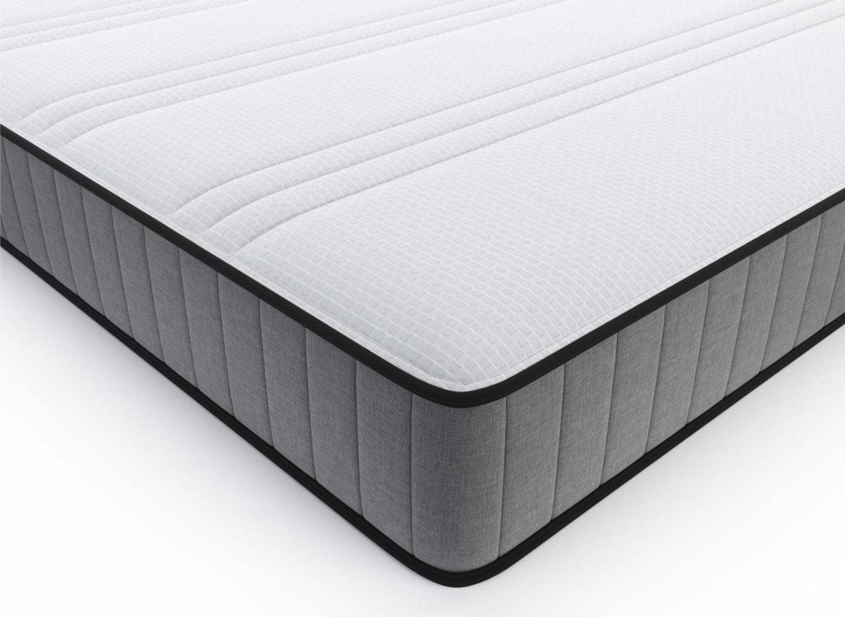Ensemble 90x190 sommier tapissier & Matelas en mousse 15 cm WOLK - DécoInParis