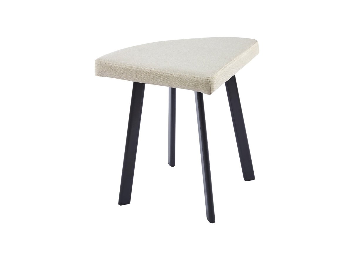 Ensemble table à manger en bois avec 4 tabourets beige IRINA - DécoInParis