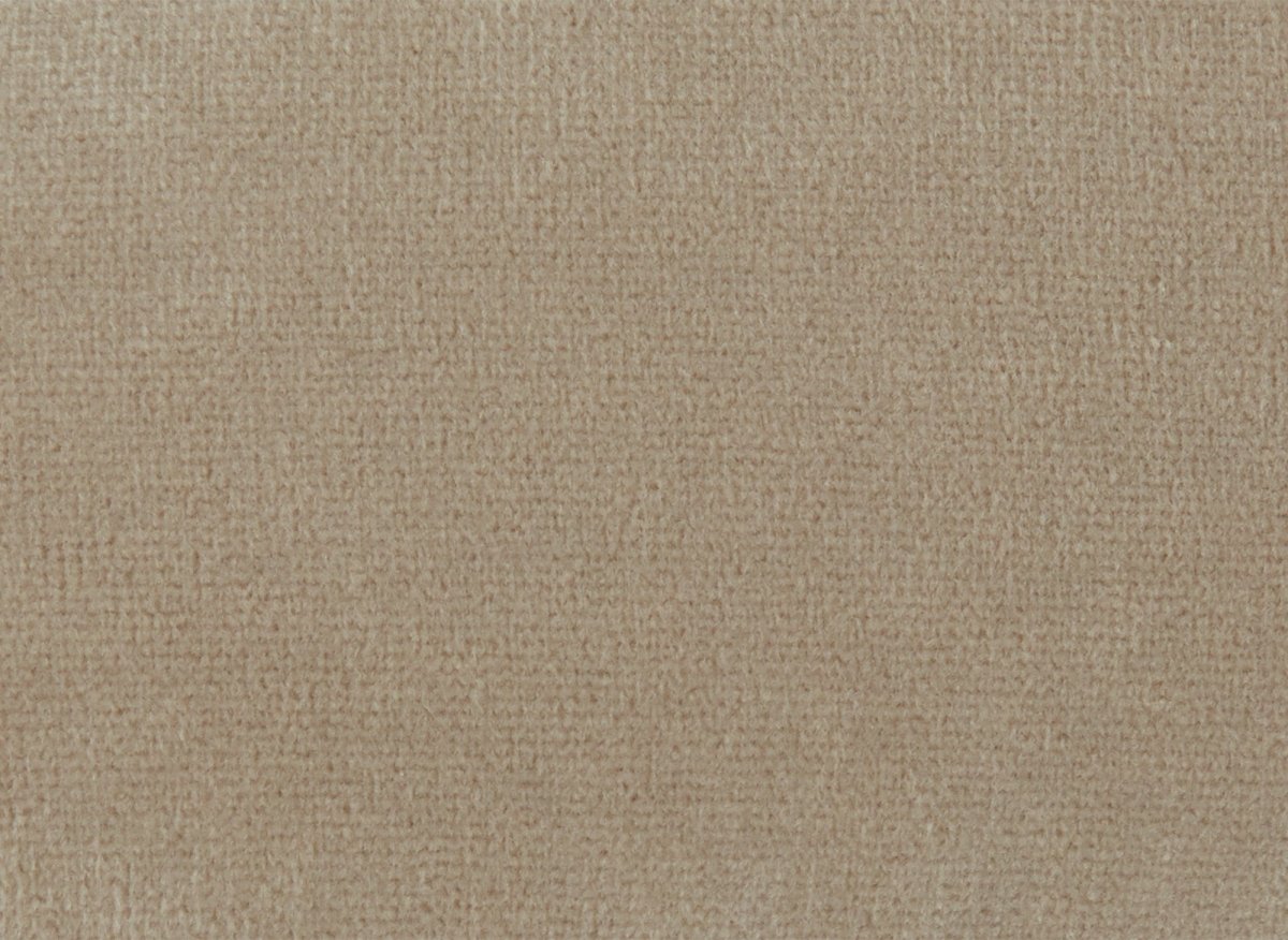 Fauteuil capitonné chesterfield velours beige CARMEN - DécoInParis