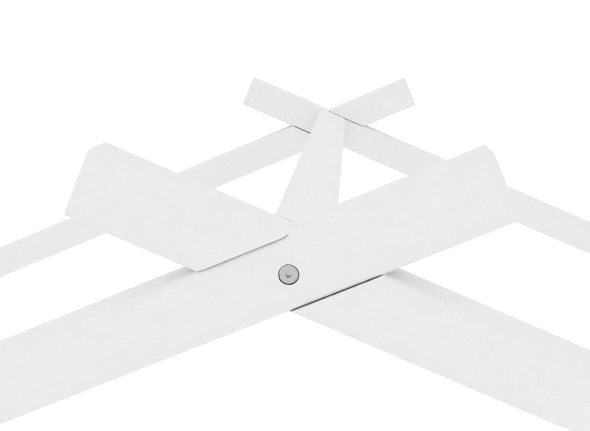 Lit cabane avec barreaux en bois blanc 90 x 190 cm NIDOU - DécoInParis