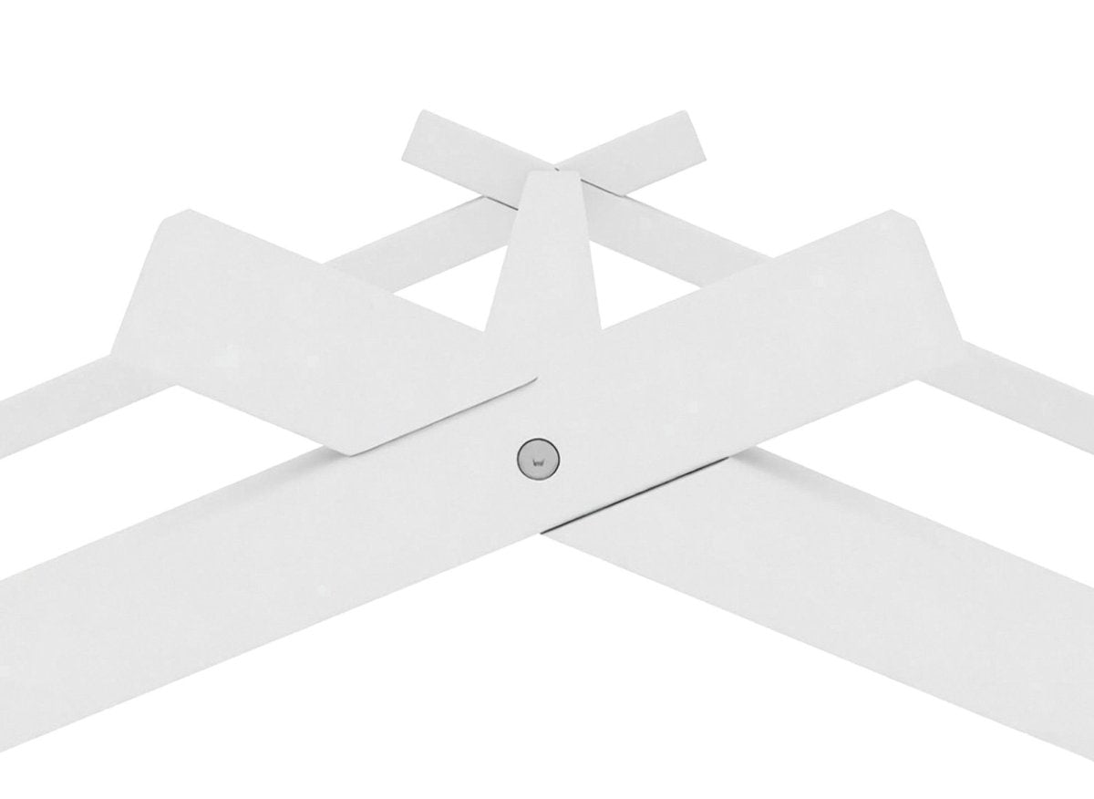 Lit gigogne cabane en bois blanc 90 x 190 cm MILIO - DécoInParis