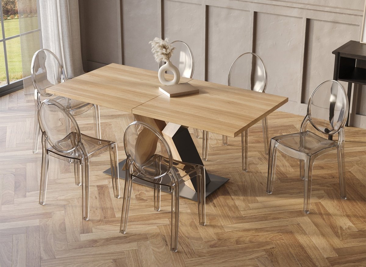 Lot de 4 chaises design en plexi transparent TOLGA - DécoInParis