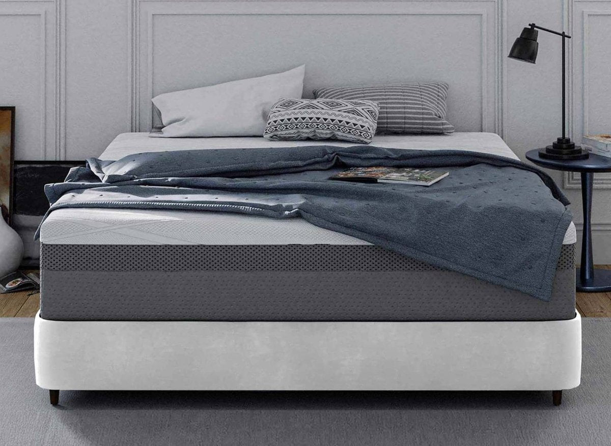 Matelas HYBRID 160 x 200 cm ressorts ensachés et mémoire de forme épaisseur 26 cm - DécoInParis
