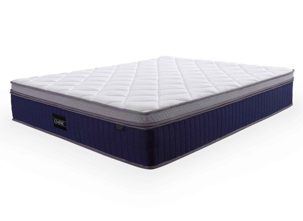 Matelas hybride CLASSIC 180 x 200 cm ressorts ensachés et mémoire de forme épaisseur 31 cm - DécoInParis
