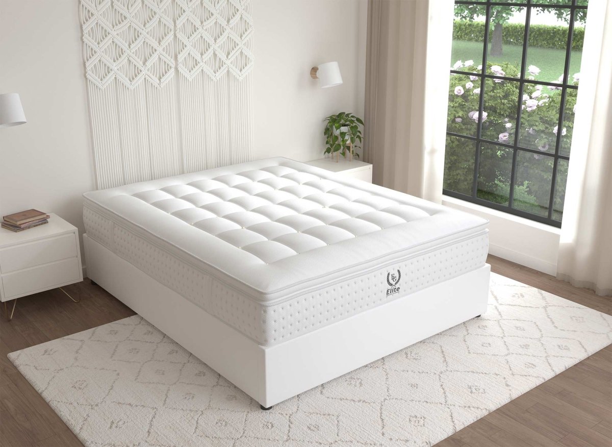 Matelas hybride mousse mémoire en gel et ressorts ensachés 160 x 200 cm épaisseur 31 cm SERENA - DécoInParis