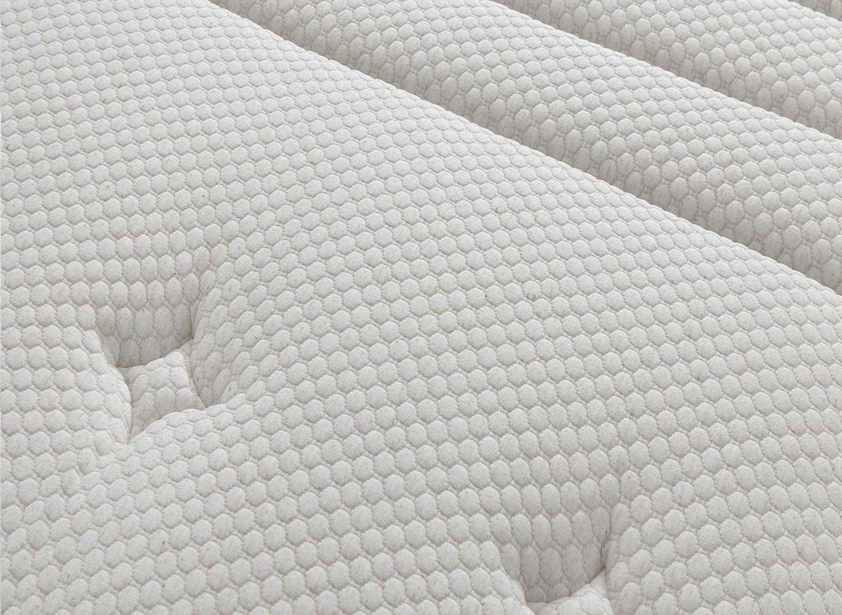 Matelas hybride NATURAL 180 x 200 cm ressorts ensachés et soie épaisseur 29 cm - DécoInParis