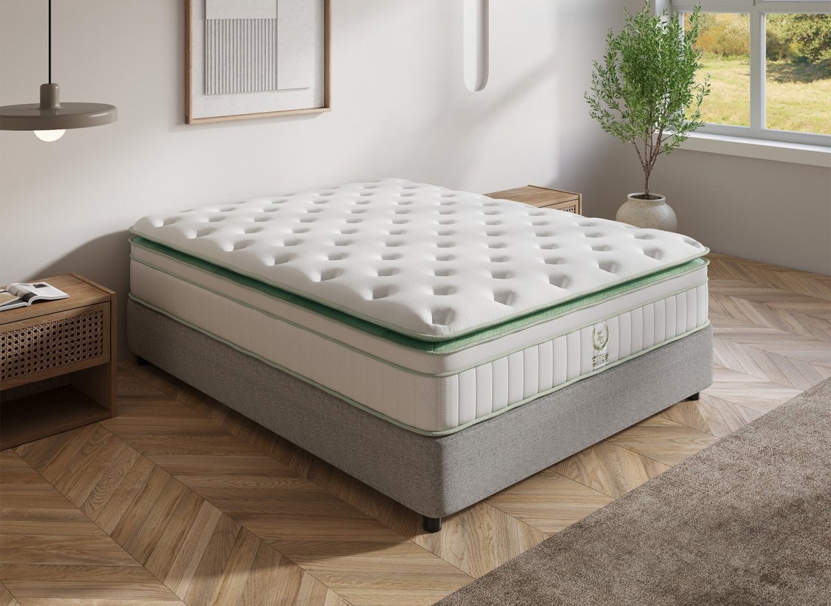 Matelas hybride ressorts ensachés 140 x 190 cm épaisseur 34 cm OSCAR - DécoInParis