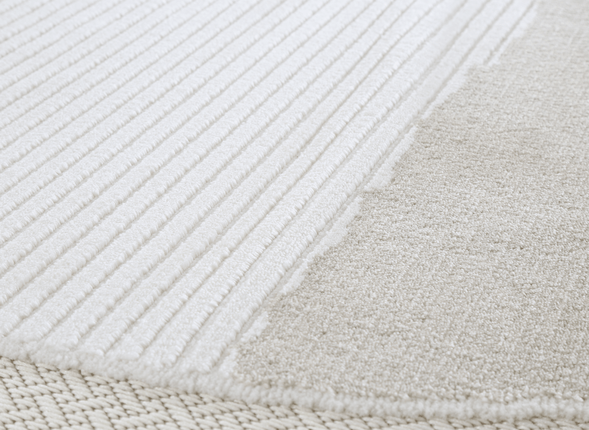 Tapis gris à motif circulaire 160 x 230 cm SYDNEY - DécoInParis