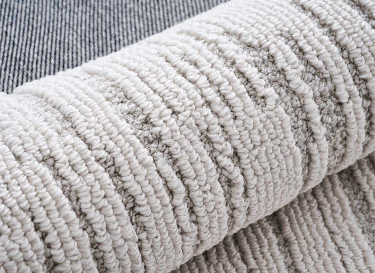 Tapis gris à motifs 160 x 230 cm BRIDGE - DécoInParis