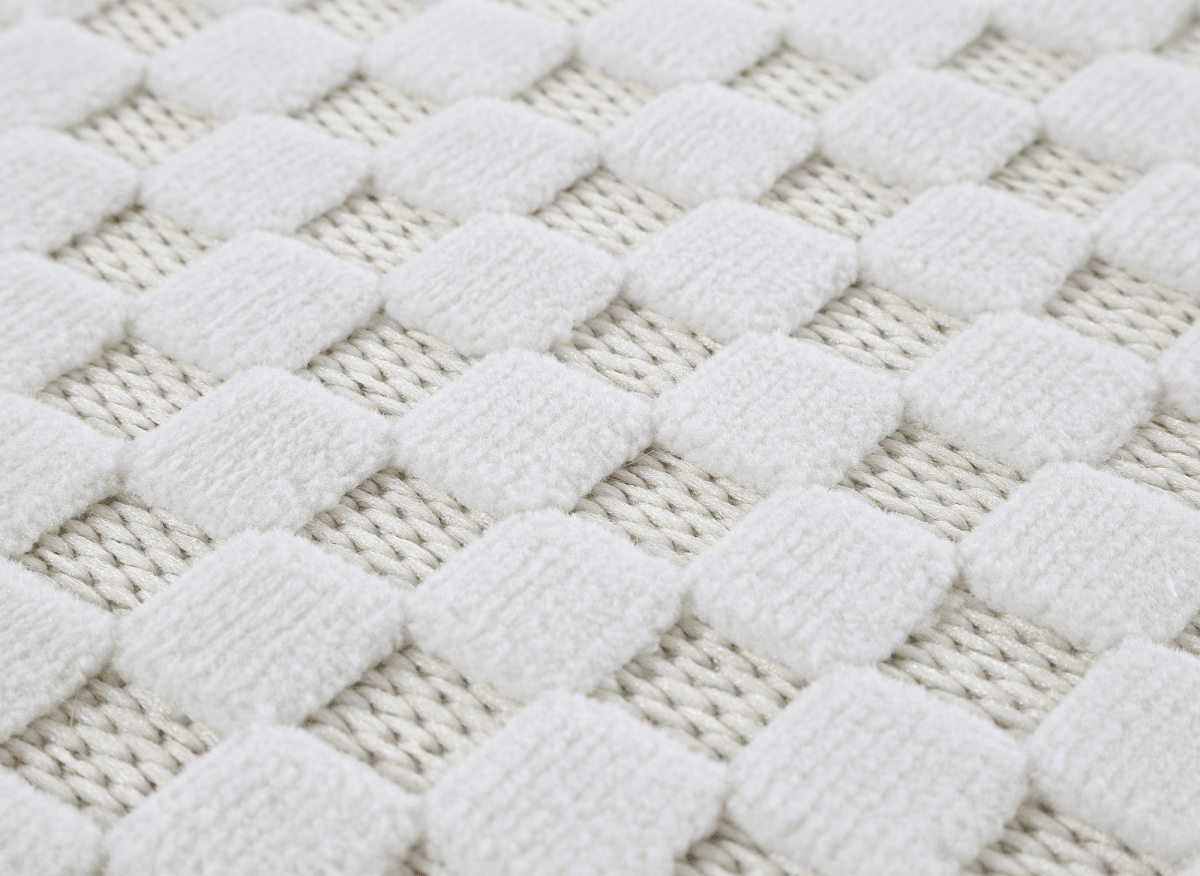 Tapis gris à motifs carreaux 160 x 230 cm MATILA - DécoInParis