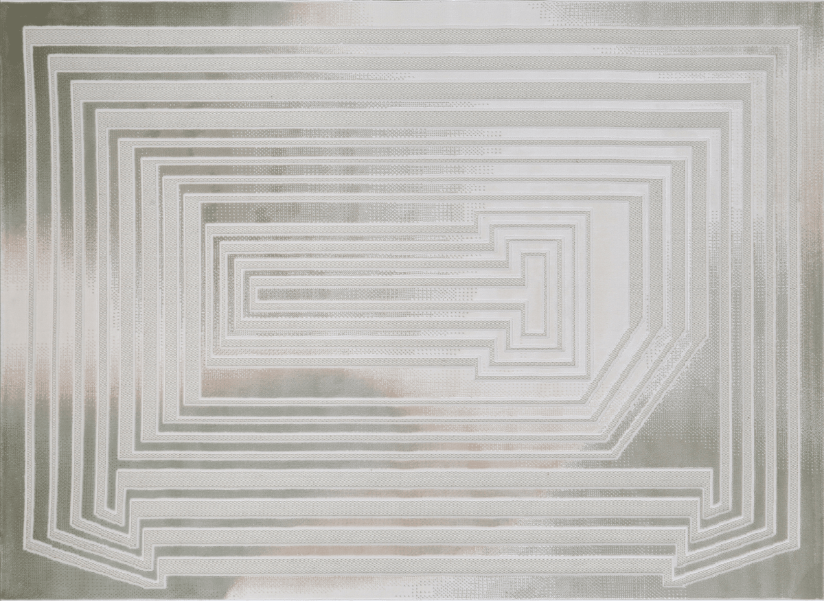 Tapis gris à motifs de lignes 160 x 230 cm PERTONA - DécoInParis