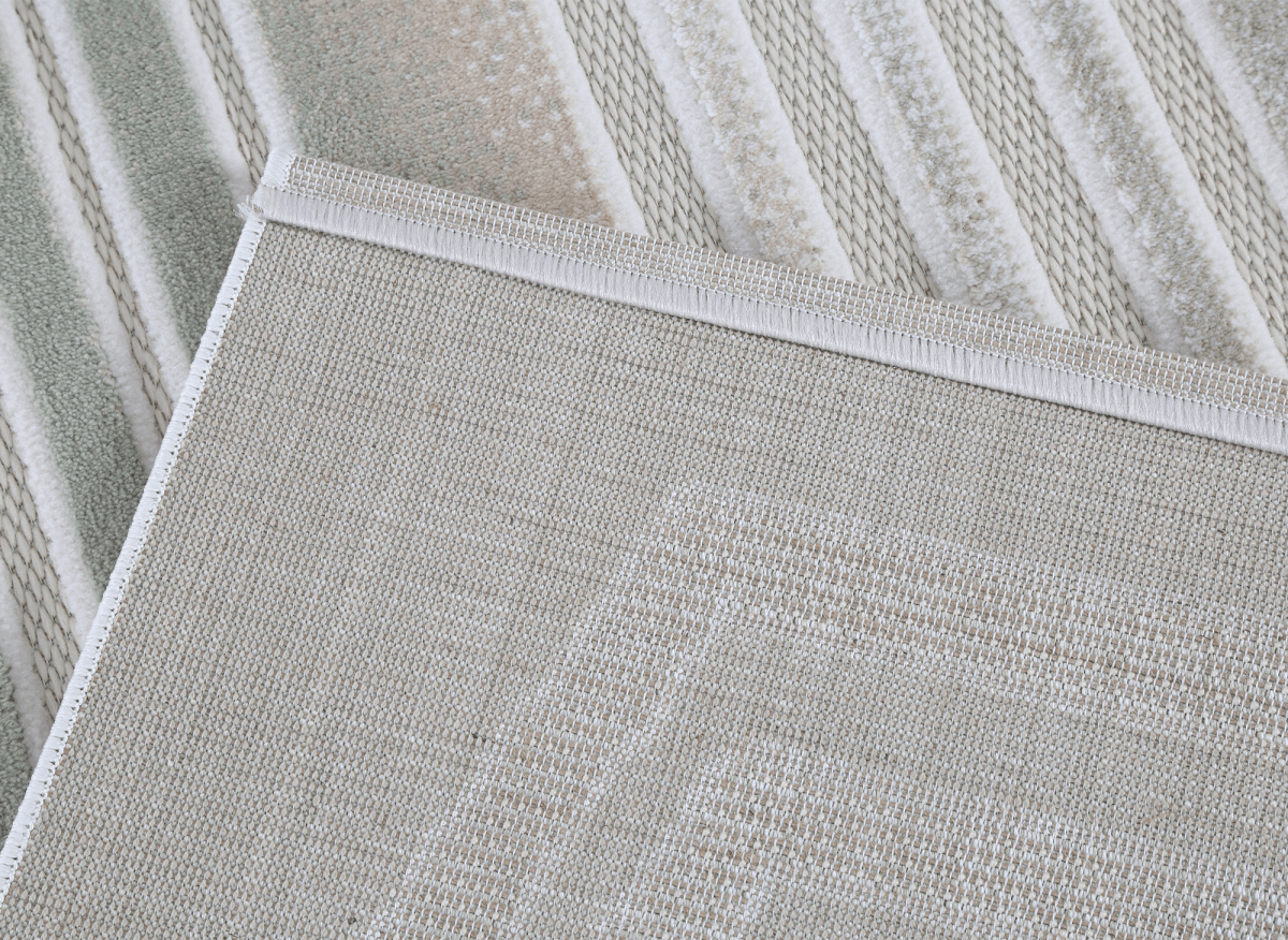 Tapis gris à motifs de lignes 160 x 230 cm PERTONA - DécoInParis