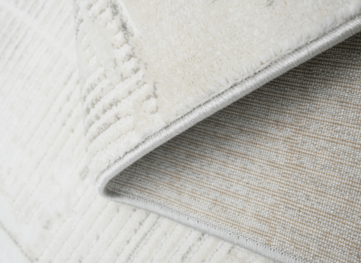 Tapis gris à motifs géométriques 160 x 230 cm BALSA - DécoInParis