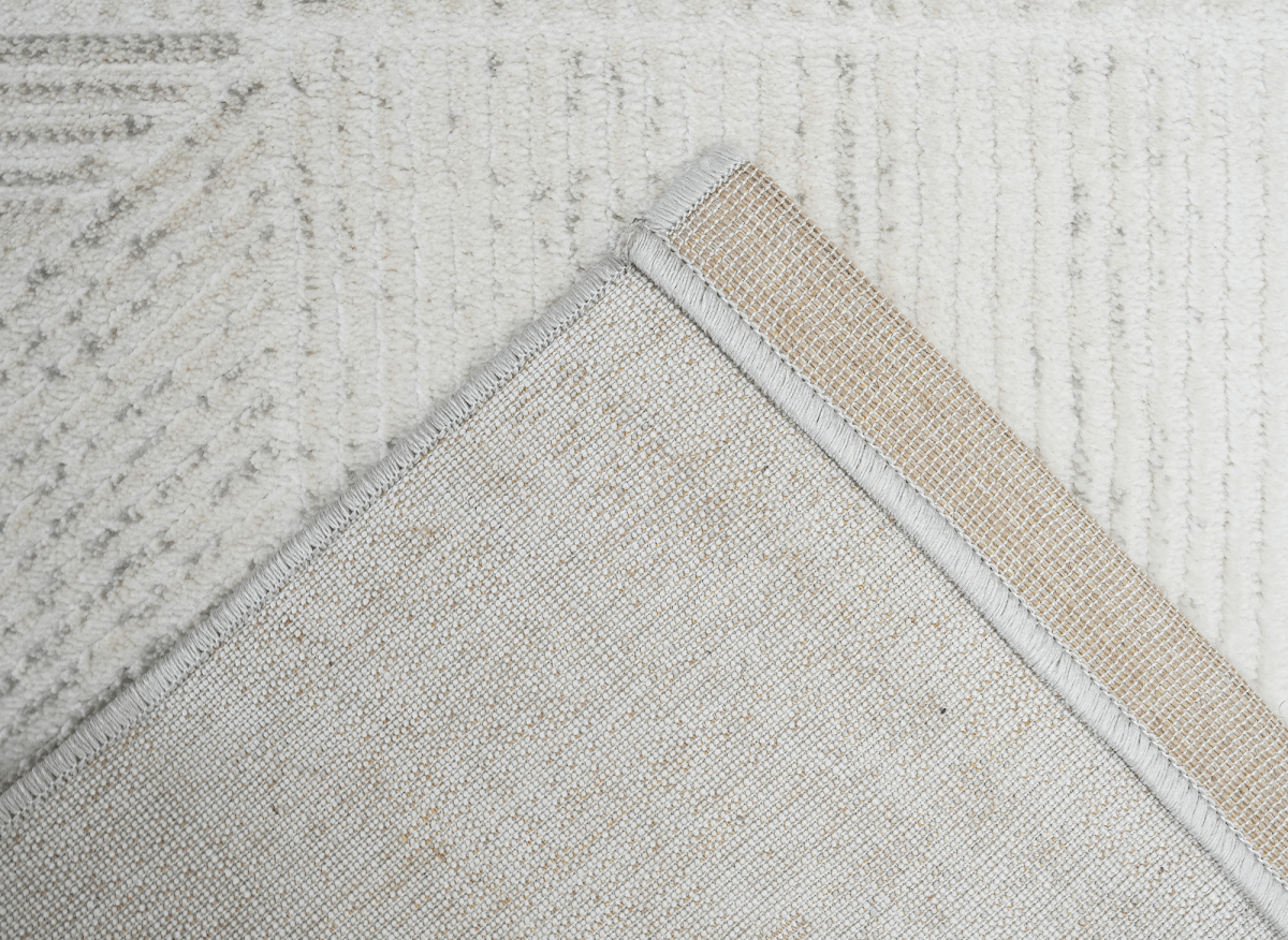 Tapis gris à motifs géométriques 160 x 230 cm BALSA - DécoInParis