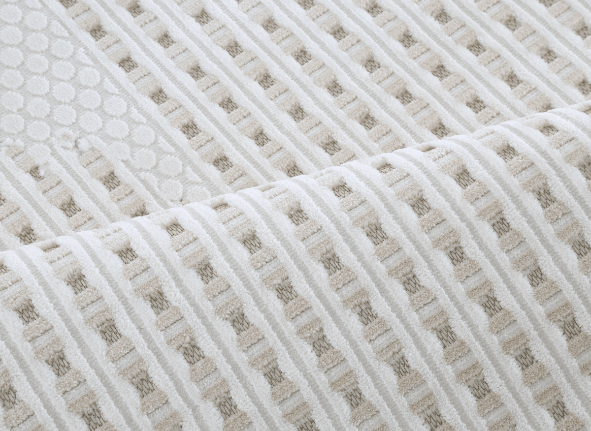 Tapis gris à motifs graphique 200 x 290 cm SIRMA - DécoInParis