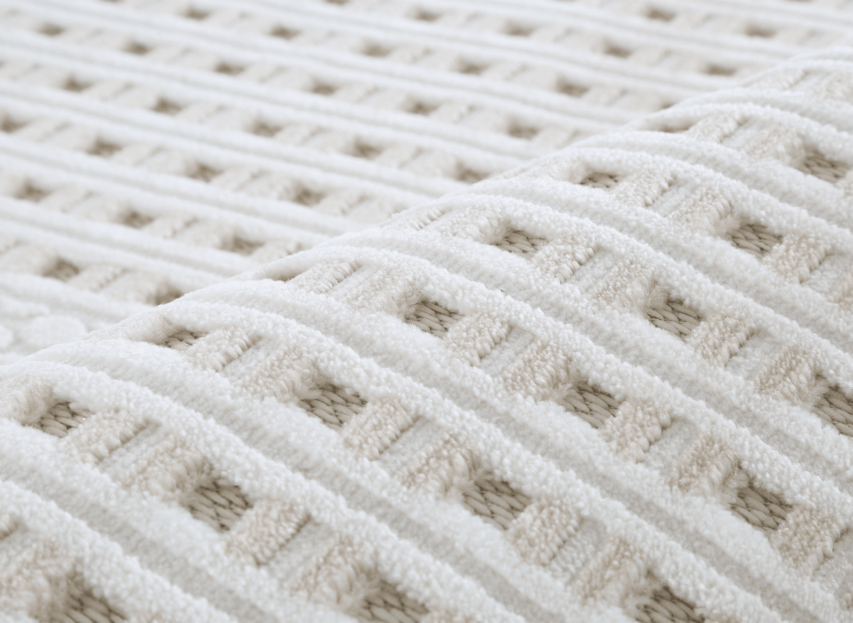 Tapis gris et taupe à motifs graphique 160 x 230 cm SIRMA - DécoInParis