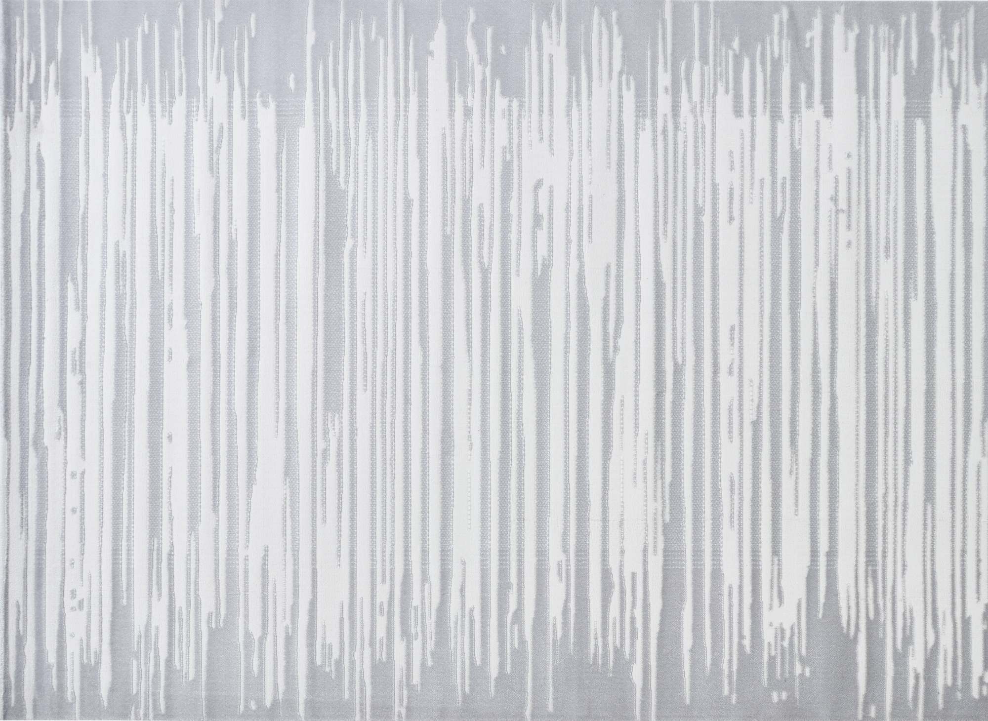 Alfombra gris y blanca 200 x 290 cm FROST