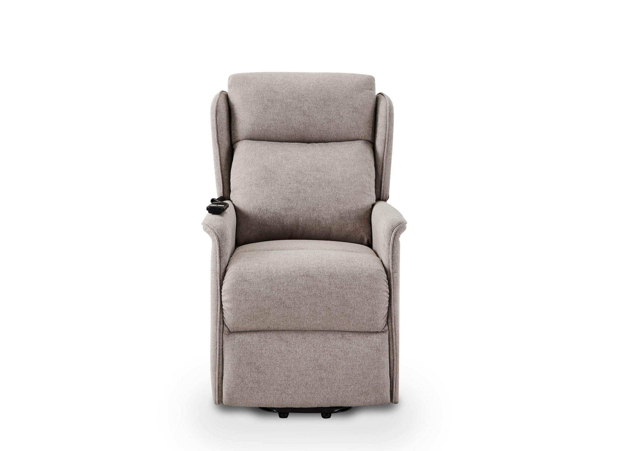 Sillón elevador reclinable eléctrico DARKO en tela beige