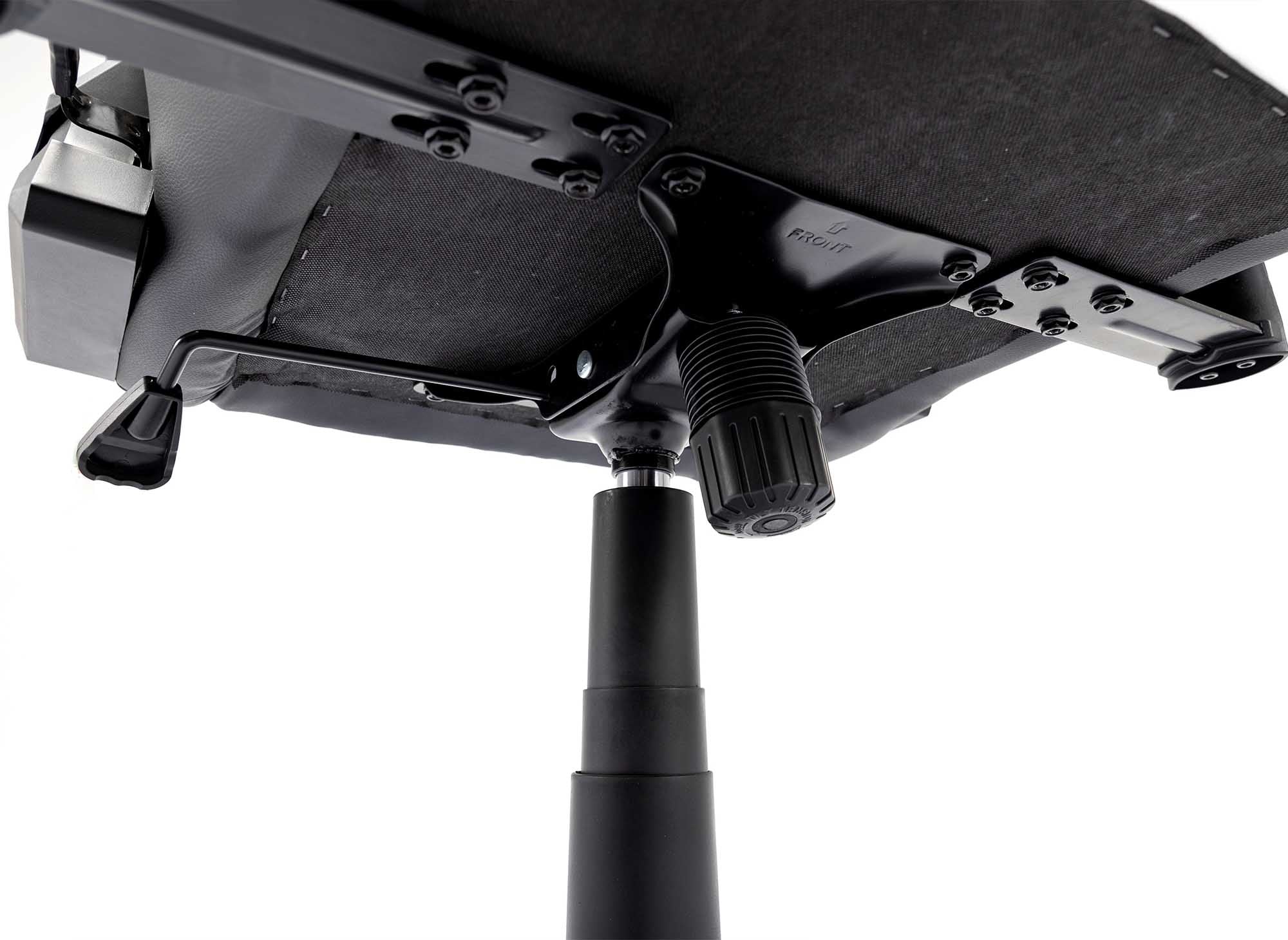 Silla de oficina para juegos SOUL de piel sintética blanca y negra