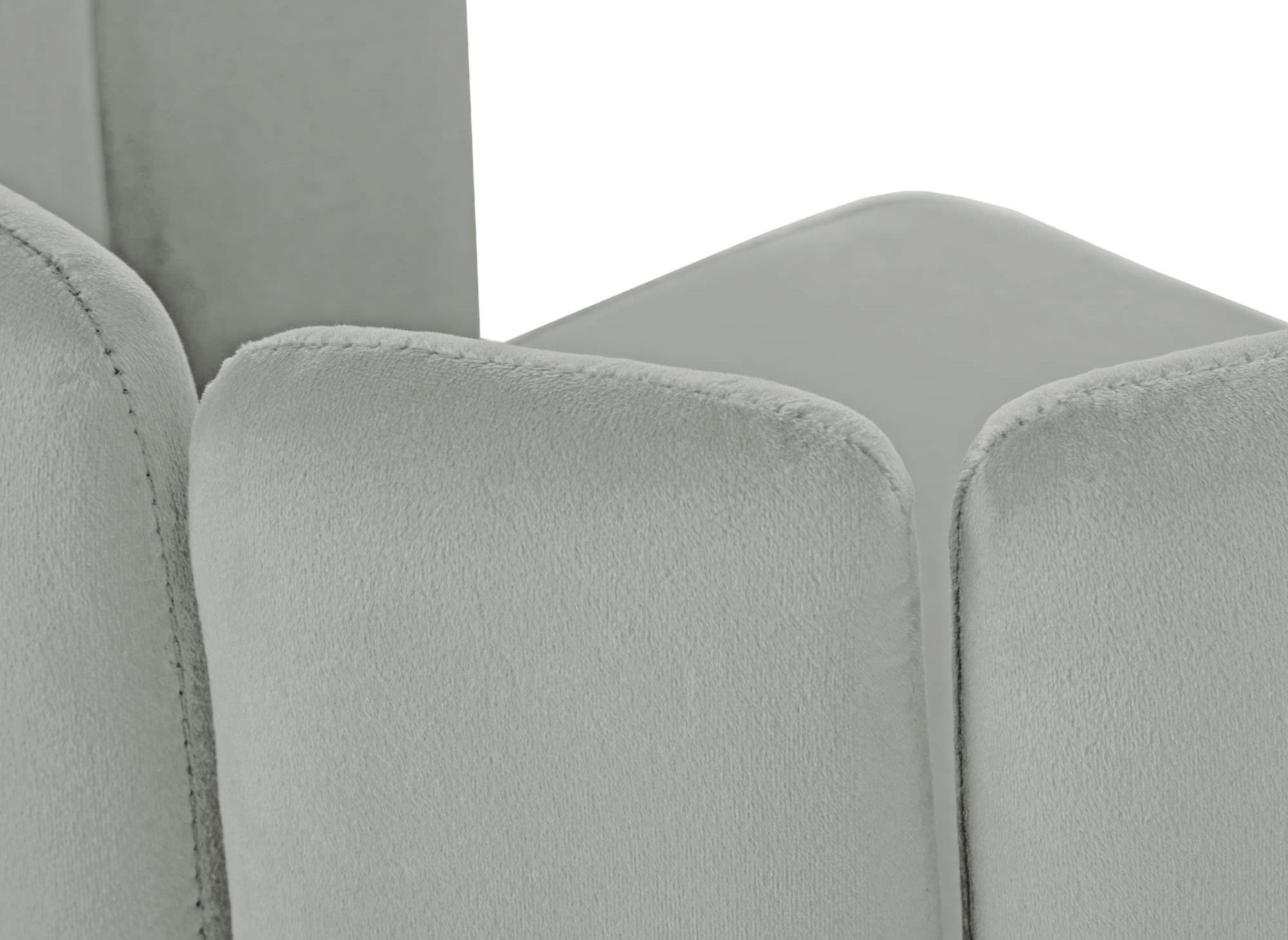 Juego de 2 taburetes de bar de diseño DEBBY en terciopelo gris