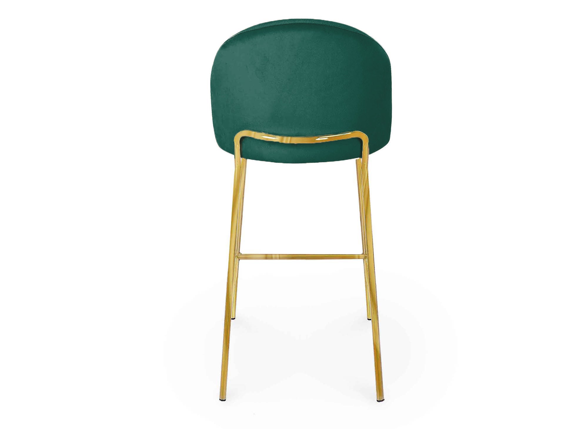 Juego de 2 taburetes de bar de diseño ARABEL en terciopelo verde