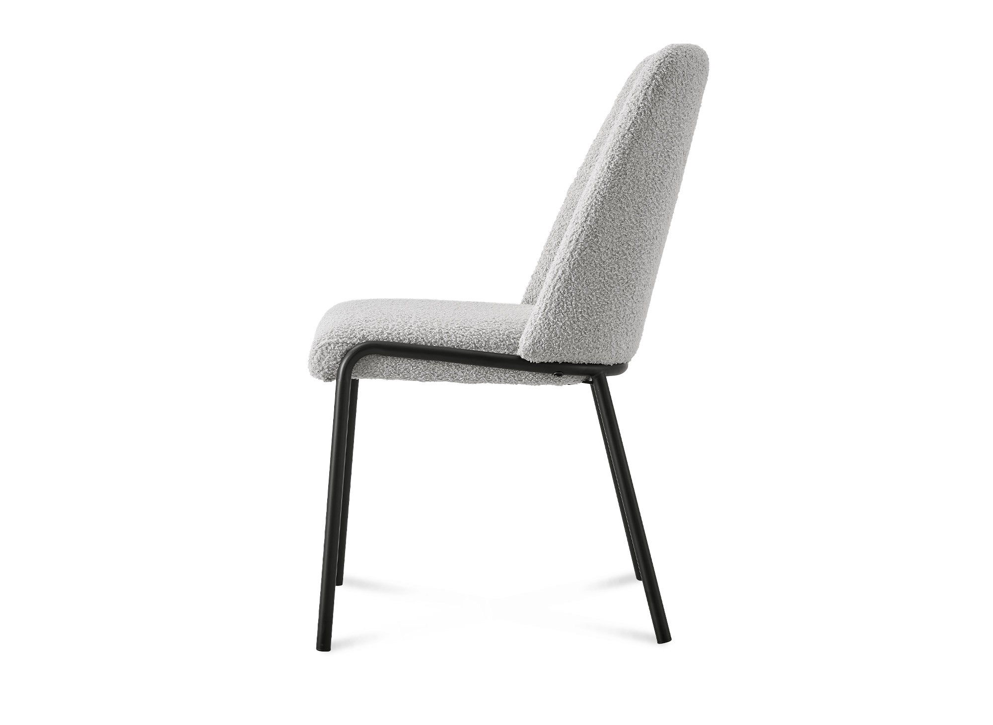 Juego de 2 sillas grises con efecto piel de oveja ABRIL